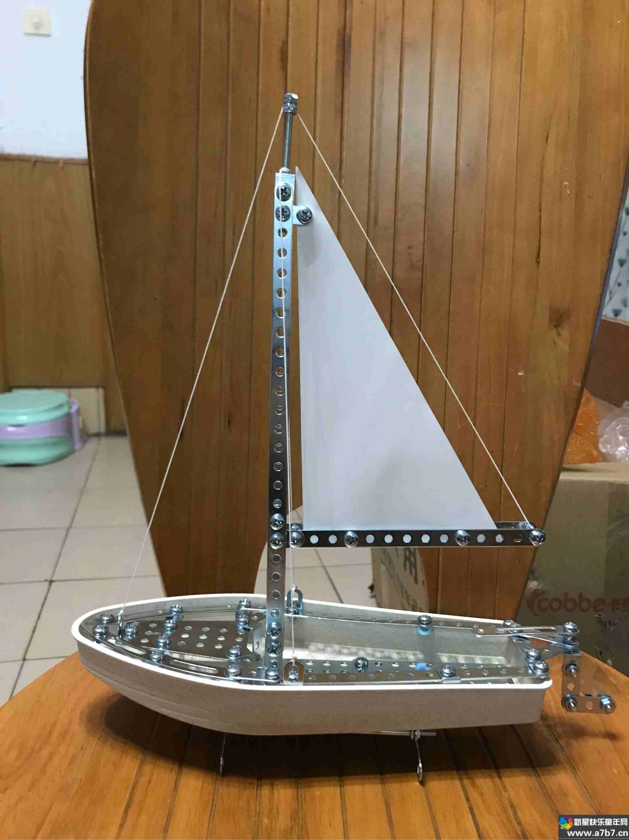 德国进口帆船金属拼装模型